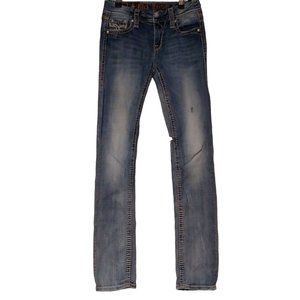 Rock Revival Boris Midrise Straight Leg Denim Jeans 26
